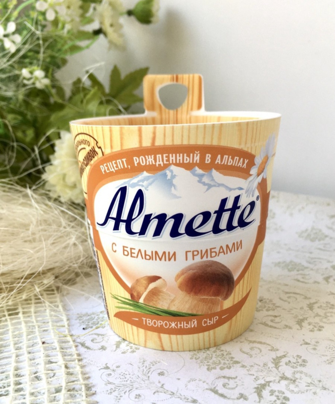 Сыр творожный Almette с грибами 60% 150 г